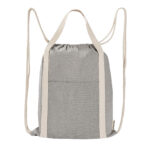Diseños clásicos en artículos publicitarios para mantener formalidad de tu marca, bolsa-mochila vatt gris