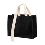 Propuestas funcionales en regalos promocionales con personalización puntual, bolsa sabbia negro