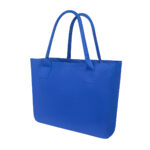 Colecciones de merchandising empresarial desarrolladas con base en funcionalidad, bolsa rosabella azul