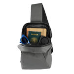 Alternativas de regalos corporativos prácticos y representativos, mochila de viaje zarek gris