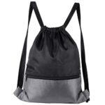 Fabricación de productos promocionales con control interno de calidad, bolsa-mochila anshar negro