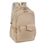 Mochila ayme beige, artículos publicitarios prácticos para acompañar estrategias de mercadotecnia
