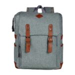 Mochila skadi gris, regalos empresariales para personalización con logotipo institucional