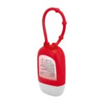 Regalos corporativos con materiales de excelente imagen y durabilidad, gel sanitizante imanpa rojo