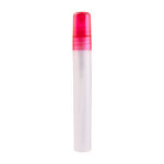 Spray sanitizante varenna rojo, merchandising empresarial con terminados y colores institucionales