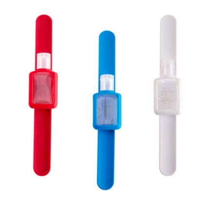 Productos promocionales que aportan practicidad y buen gusto, pulsera con gel sanitizante mile