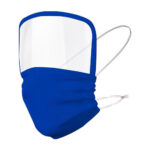 Careta con cubrebocas quebec azul, regalos corporativos fabricados con materiales seleccionados y resistentes