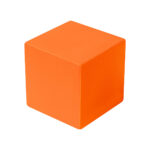 Anti-stress cubo naranja, artículos de merchandising para empresas con distintas técnicas de personalización