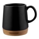 Taza fiorland negro, regalos promocionales ideales para agradecimientos o programas de fidelización