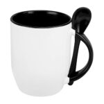 Taza para sublimar margao negro, fabricación de artículos promocionales con base en materiales nacionales