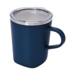 Modelos versátiles de regalos promocionales adecuados para distintos giros de negocio, taza bolle azul