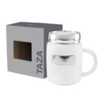 Taza ilma blanco, artículos promocionales con envío seguro y rastreo nacional
