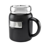Artículos promocionales que cumplen la función de presencia  de tu marca, taza ilma negro