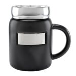 Regalos publicitarios con presentación refinada para entrega institucional, taza ilma negro