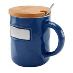 Artículos personalizados que se adaptan bien a cualquier tipo de evento, taza bambusa azul