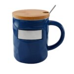 Taza bambusa azul, propuestas de artículos personalizados que equilibran costo, imagen y reputación
