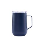 Taza tasse azul, línea de merchandising para empresas con diseños prácticos y actuales