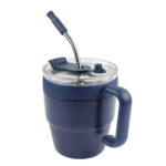 Opciones económicas en merchandising empresarial y de aceptable calidad, taza magie azul