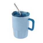 Taza coraline azul, artículos promocionales adecuados para toda temporada del año