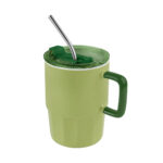 Taza coraline verde, regalos publicitarios diseñados para mantener tu marca visible y presente