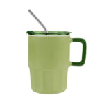 Taza coraline verde, línea extendida de artículos personalizados con atención al detalle