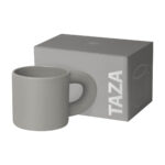 Artículos personalizados hechos para destacar logotipos o mensajes de forma sencilla y clara, taza elephant gris