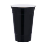 Regalos promocionales de línea ejecutiva con estilo clásico y funcional, vaso fiesta negro