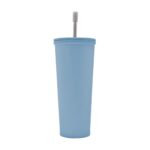 Línea de artículos personalizados disponibles en distintos formatos, termo sena azul pastel