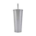Modelos versátiles de merchandising empresarial con estilo, termo sena plata