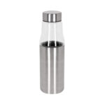 Artículos de merchandising empresarial para uso promocional, termo con vidrio kaap plata