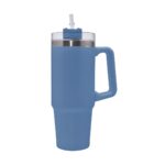Regalos promocionales disponibles en diferentes estilos y colores institucionales, termo dimash azul