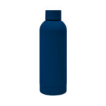 Opciones en merchandising empresarial con variedad de modelos y materiales, termo samt azul marino