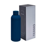 Termo samt azul marino, selección fina de productos promocionales con materiales de calidad