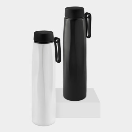 Artículos personalizados con presentación limpia y formal, termo calypso