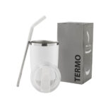 Líneas de regalos empresariales con estilo clásico y materiales resistentes, termo frenzy blanco
