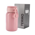 Termo petite rosa, productos promocionales con buena aceptación entre clientes y colaboradores