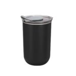 Merchandising empresarial adaptado a necesidades reales de oficina o promoción, termo late negro