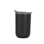 Termo late negro, merchandising empresarial creado para mantener tu marca visible