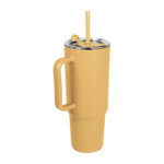 Línea de regalos corporativos que equilibran diseño, practicidad y formalidad, termo velik amarillo