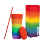 Productos promocionales fabricados con materiales de calidad y duraderos, vaso pride multicolor