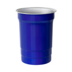 Diseños funcionales en merchandising empresarial de fácil distribución, vaso pong azul