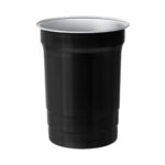 Artículos personalizados preparados para distribución o entrega directa, vaso pong negro