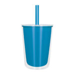 Vaso elissa azul, regalos publicitarios pensados para campañas y dias especiales