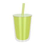 Regalos publicitarios diseñados para mantener tu marca visible y presente, vaso elissa verde