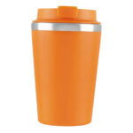 Modelos versátiles de merchandising empresarial con estilo, termo batani naranja