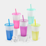Modelos versátiles de merchandising empresarial con estilo, vaso blur