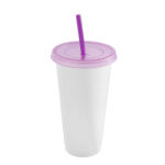 Vaso blur morado, artículo de regalo promocional fabricados en méxico con calidad