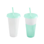 Vaso blur verde, artículos de merchandising empresarial con impresión o grabado