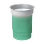 Regalos corporativos con envío que refuerzan la imagen institucional, vaso renk verde