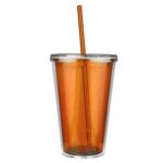 Soluciones en merchandising empresarial pensadas para diferentes giros comerciales, vaso embassy naranja